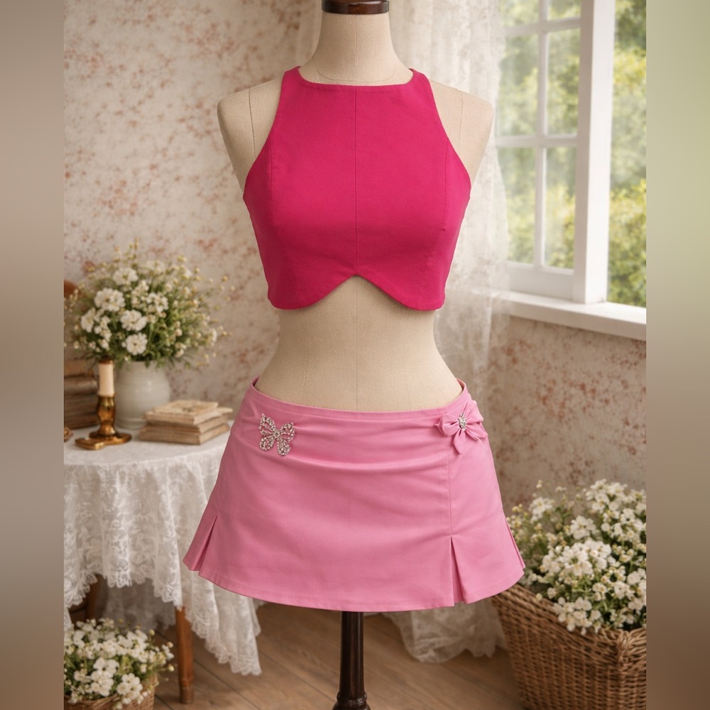Zara Trafaluc, Pink Crop Top